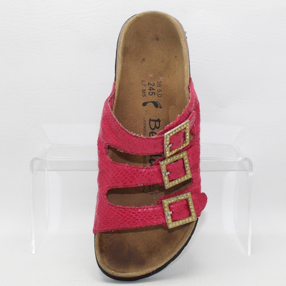 SINGLE SHOE Betula‎ Licensed by Birkenstock Pink Snakeskin 7.5 LEFT ONLY